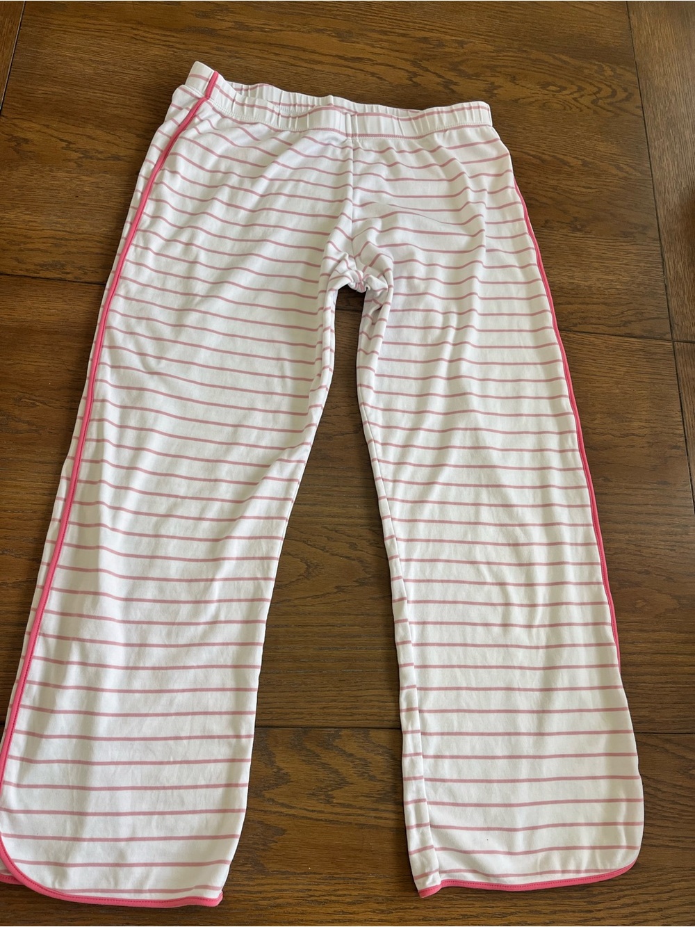 LAKE Women’s L Pink Stripe Pajama Pants Soft Pima Cotton Loungewear Comfy Cozy
